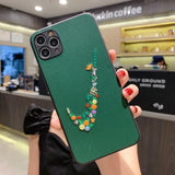 Embroidery Pattern Silicone Sports Phone Case for iPhone 11 Series