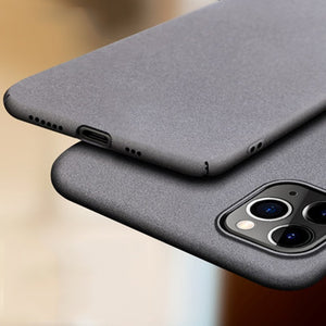 Slim Sandstone Full Cover Matte Case For iPhone 12 Series