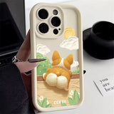 Cute Cartoon Corgi Dog Silicone Shockproof Soft Case For iPhone 15 14 14 12 series