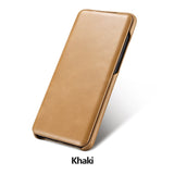 Genuine Leather Flip Heavy Duty Protection Phone Cover Case for Samsung Galaxy S20 Series