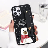 Wriststrap Christmas Cases For iPhone 13 12 11 Series