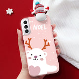 Merry Christmas 3D Doll Soft TPU Silicone Case For Samsung Galaxy S21 Series
