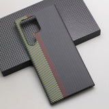 600D Tricolor Carbon Fiber Case for Samsung Galaxy S23 Ultra