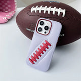 Luxury PU Leather Rugby Concept Shockproof Case With Lens Protection For iPhone 15 14 13 series