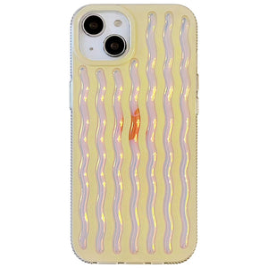 Luxury Plating Colorful Laser Wave Case for iPhone 13 12 11 Pro Max