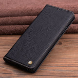 Business Premium Cowhide Leather Flip Case for Samsung Galaxy S23 S22 Ultra Plus