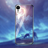 Luxury Star Space Tempered Glass Case For iPhone 11 & 12 Series