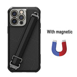 Wrist Strap Magnetic Case for iPhone 14 series