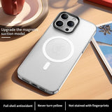 Frosted Glass Magnetic Magsafe Support Wireless Charging Case For iPhone 15 14 13 series