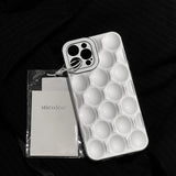 Circular Honeycomb Multi Color Case For iPhone 15 14 13 12 series