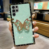 3D Bling Butterfly Holder Case For Samsung Galaxy S23 S22 S21 series