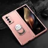 Luxury Armor Shockproof Ring Holder Flip Case For Samsung galaxy Z Fold 2