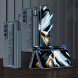 Luxury Wristband Case with Magnetic Hinge Kickstand for Samsung Galaxy Fold 4