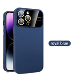 Solid Color Camera Lens Protector Shockproof Case for iPhone 15 14 13 12 series