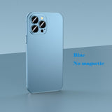 Magsafe Wireless Charging Lens Glass Protective Metal Frame Case For iPhone 14 13 12 series