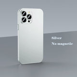 Magsafe Wireless Charging Lens Glass Protective Metal Frame Case For iPhone 14 13 12 series