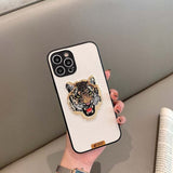 Embroidery Luxury 3D Phone Case For iPhone 13 12 11 Series