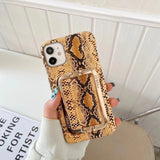 3D Metal Buckle Hard Leather Case for iPhone 12 11 Series