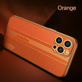 Luxury Designed Shockproof Genuine Leather Case For Apple iPhone 12 Pro Max Mini