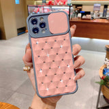 Slide Camera Protection Glitter Diamond Case for iPhone 13 12 11 Pro Max Mini