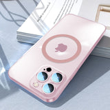 Ultra Thin Magnetic Matte Case for iPhone 14 13 12 series