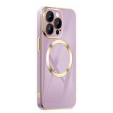 Magsafe Wireless Magnetic Charging Luxury Plating Case for iPhone 13 12 11 Series