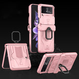 Magnetic Hinge Slide Camera Protection Case for Samsung Galaxy Z Flip 3