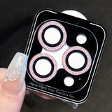 Glitter Camera Protector Metal Lens Ring Glass For iPhone 14 series