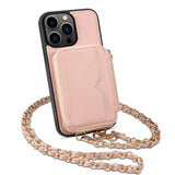 Zipper Crossbody Wallet Lanyard Card Slot Holder Leather Case for iPhone 14 13 series