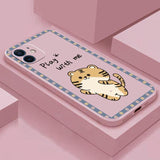 Cartoon Cute Shark Tiger Case for iPhone 13 12 11 Pro Max Mini