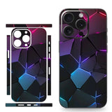 Futuristic Style Designs Cracked Honeycomb Gear Robot Back Protector Cover 3M Decal for iPhones