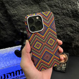 High-End Carbon Fiber Braided Texture Case For iPhone 15 14 13 series