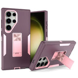 Hybrid Hard PC Armor Case With Foldable Kickstand For Samsung Galaxy S24 S23 S22 S21 series
