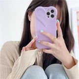 Ins 3D Stereo Love Heart Camera Girly Clear Case for iPhone 12 11 Series