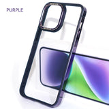 Luxury Minimalism Metal Lens Frame TPU Case For iPhone 15 14 series