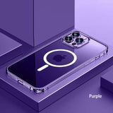 Metal Magnetic Wireless Charging Magsafe Aluminium Alloy Case For iPhone 14 13 12 series
