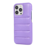 Fashion Down Jacket Leather Buffer Case Shockproof Case For iPhone 13 12 series