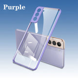 Liquid Silicone Electroplating Case For Samsung S21 Series