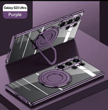 2-in-1 Magnetic Ring Metal Holder PC Case For Samsung Galaxy S23 series