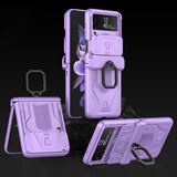 Magnetic Hinge Slide Camera Protection Case for Samsung Galaxy Z Flip 3