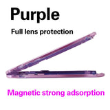 New 360° Full Protection Magnetic Adsorption Metal Glass Phone Case For iPhone 13 12 11 Series