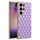 Luxury Rhombic Grid Pattern Leather Case For Samsung Galaxy S23 series