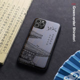 3D Engrave Natural Sandalwood Case for iPhone 13 12 11 Series