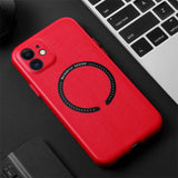 Original Leather Magsafe Magnetic Camera Protection Case for iPhone 13 12 11 Pro Max
