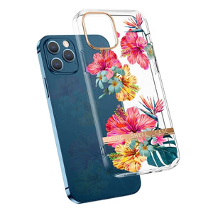 Luxury Hollow Out Floral IMD TPU Plating Flower Case for iPhone 12 11 Series