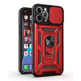 Slide Camera Lens Protect Military Grade Bumpers Armor Case for iPhone 12 11 Series