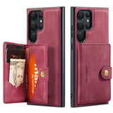 Magnetic Leather Wallet Card Solt Case For Samsung Galaxy S23 Series