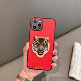 Embroidery Luxury 3D Phone Case For iPhone 13 12 11 Series