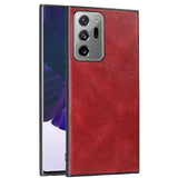 Plain PU Leather Case Silicone Back Cover Case For Samsung S20 Note 20 Series