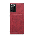 Luxury Single Card Slot Leather Wallet Stand Phone Case for Samsung Note 20 S20 Series
